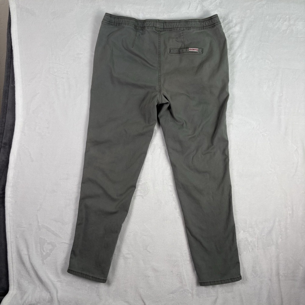 HUDSON Jogger Pants Men's Size Large Army Green Drawstring Stretch Relaxed Fit - Picture 3 of 10